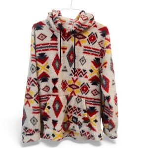 Cozy Geometric Patterned Sherpa Sweater